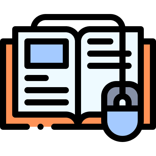 Ebook digital book online learning book icon