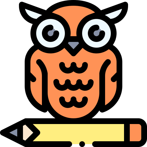 Owl learn bird owl icon