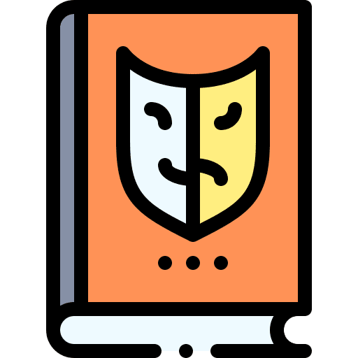 Theater drama theater book icon