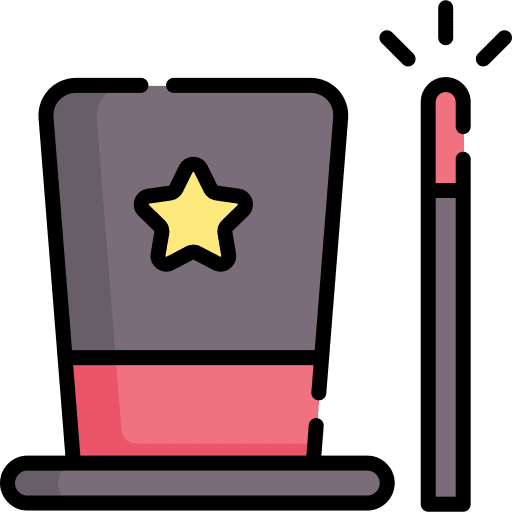 Magic hat magic hat entertainment ilusionist icon