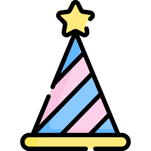Party hat celebration birthday and party party hat icon