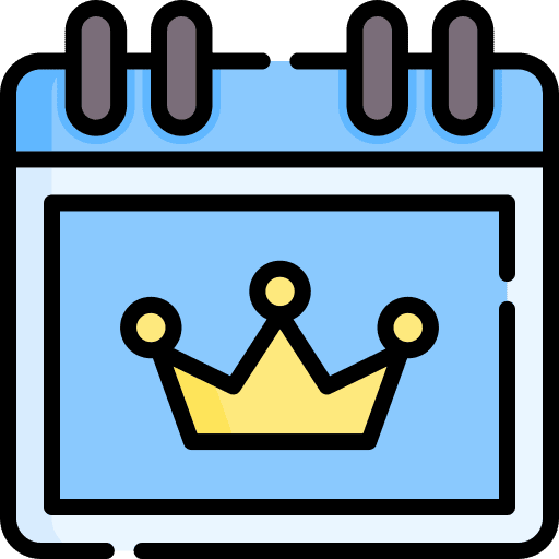 Calendar party time birthday and party event icon