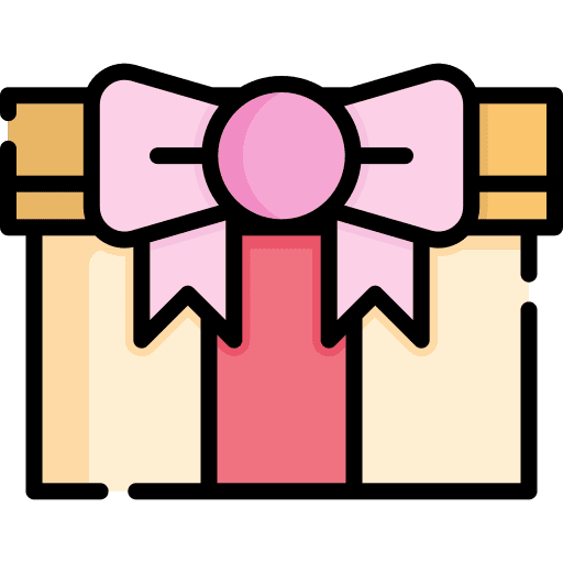 Gift birthday and party bow gift icon