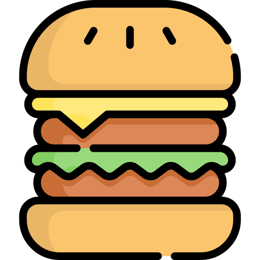 Hamburger sandwich food and restaurant hamburger icon