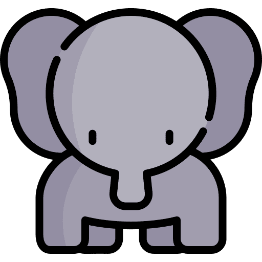 Elephant animal kingdom nature elephant icon