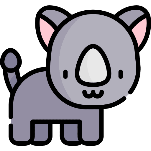 Rhino zoo jungle safari icon