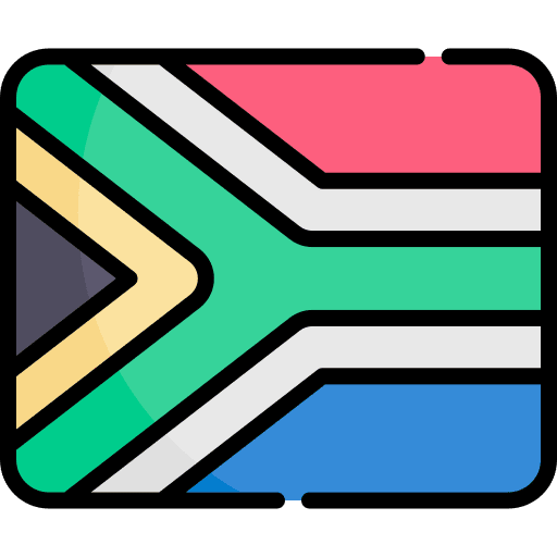 South africa flag south africa nation icon