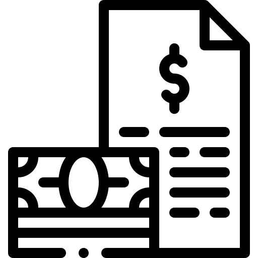 Budget finances calculate cost icon