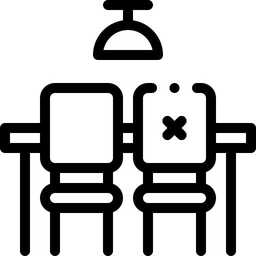 Dinner table public service dinner seat icon