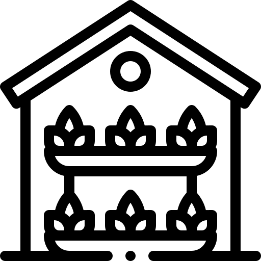 Farming greenhouse farming and gardening gardening icon