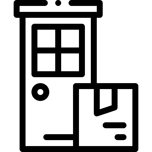 Home delivery home receipt house icon