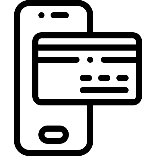 Online payment business and finance smartphone money icon