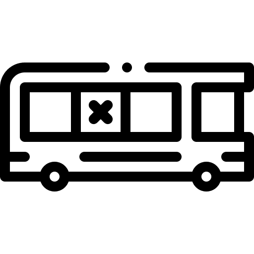 School bus automobile keep distance bus icon