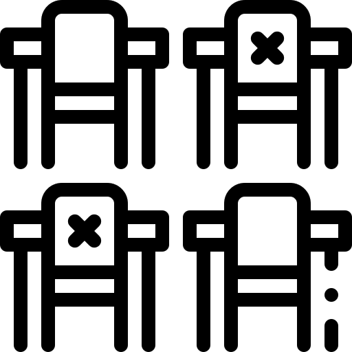 Classroom classroom social distancing school icon