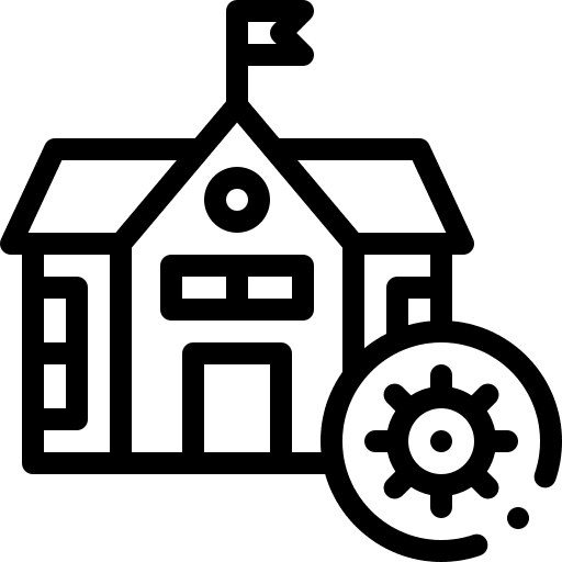 School university close social icon