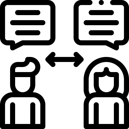 Social distancing epidemic prevention talking distance icon