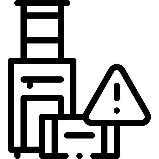 Travel warning travel warning suitcase travel icon