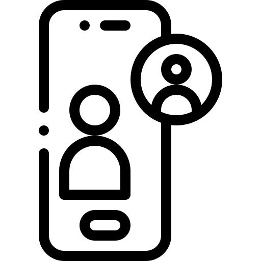 Video call connection communications mobile video icon