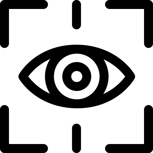 Eye scanner vision eye scan ui icon