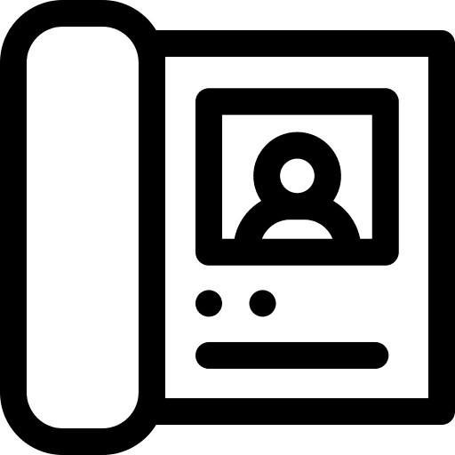 Intercom electronics security smart icon