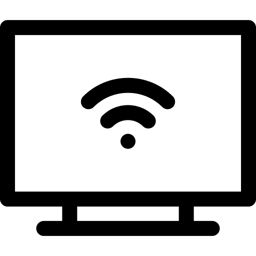 Smart tv electronics tv screen technology icon