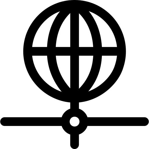 Internet globe grid internet ui icon