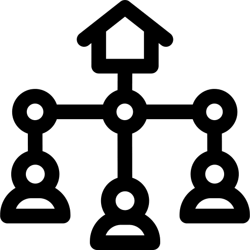 Smart home user electronics smart house icon