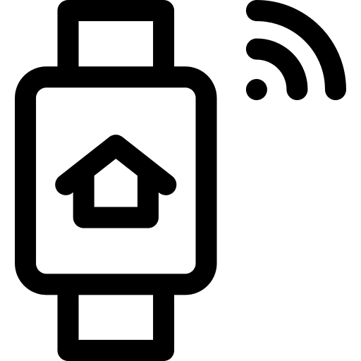 Smart watch smart house home automation electronics icon