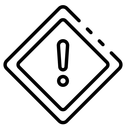 Alert danger exclamation mark problem icon