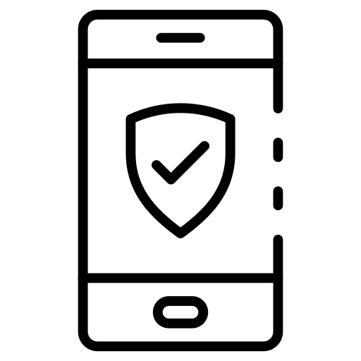 Mobile phone mobile phone security check icon