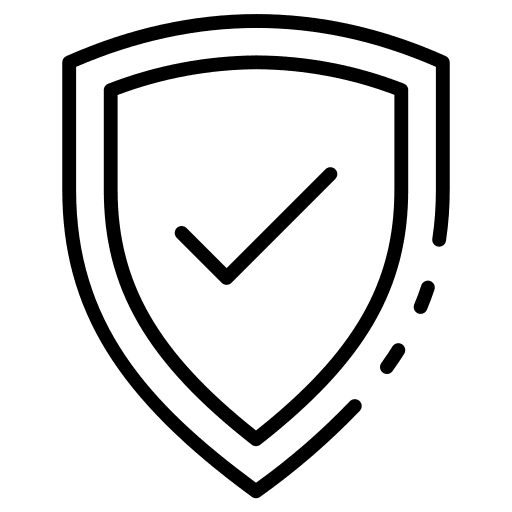 Shield success check tick icon