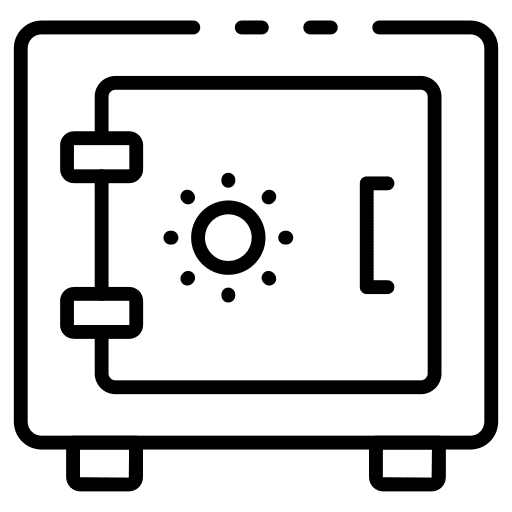 Locker bank locker security icon