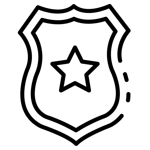 Shield shield badge cop icon