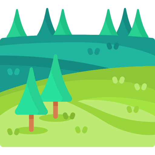 Grassland nature landscape grassland icon