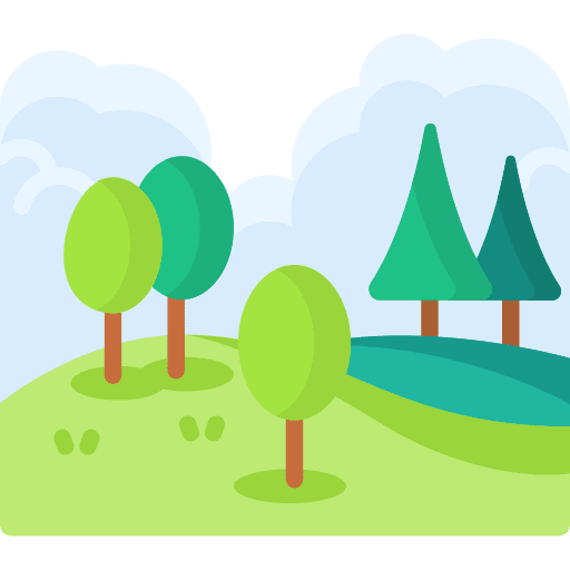 Meadow meadow nature sun icon