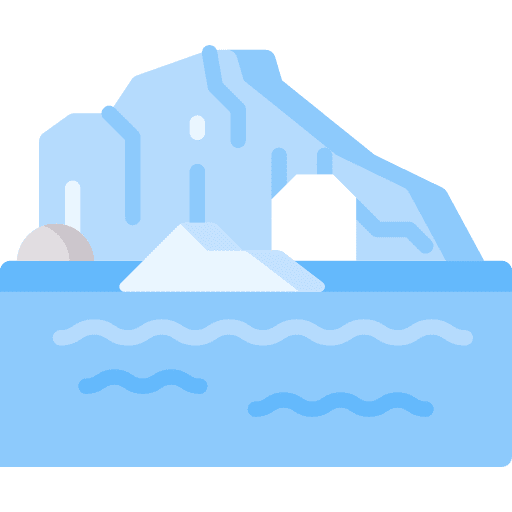 Glacier glacier ice lake icon