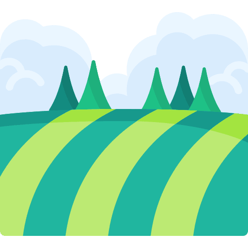 Grassland landscape grassland nature icon