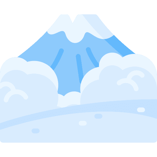 Mountain glacier mountain ice icon