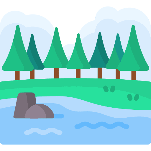 River river mountain lake icon