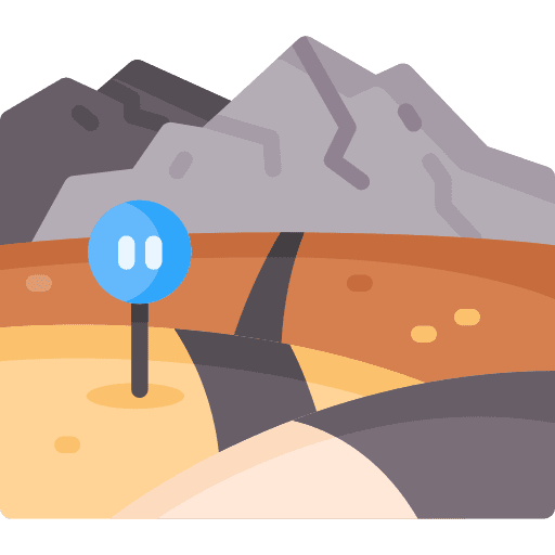 Road mountain transportation road icon