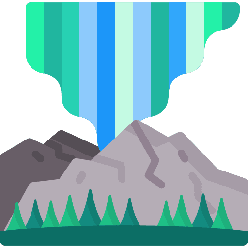 Aurora borealis aurora borealis astronomy snow icon