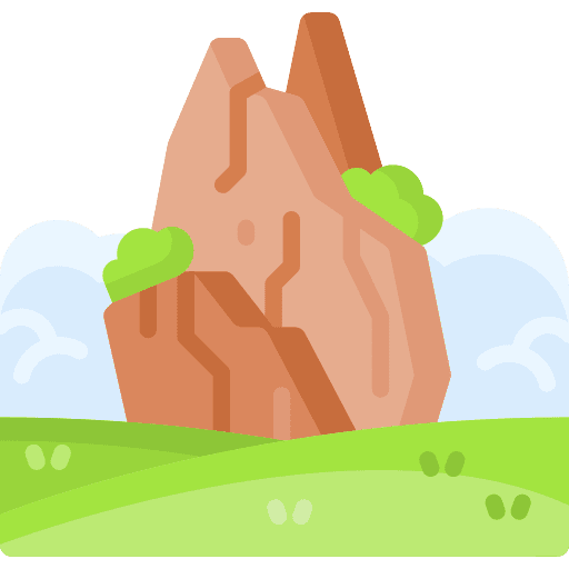 Cliff nature cliff rocks icon