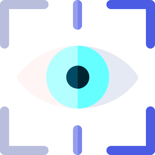 Eye scanner electronics ui technology icon