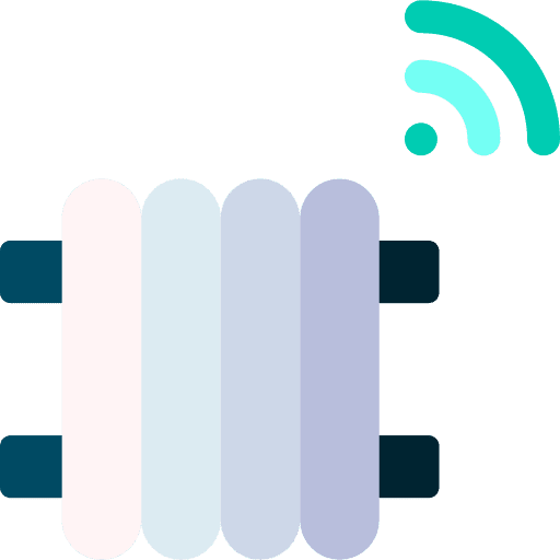 Heating smart home heating smart house icon