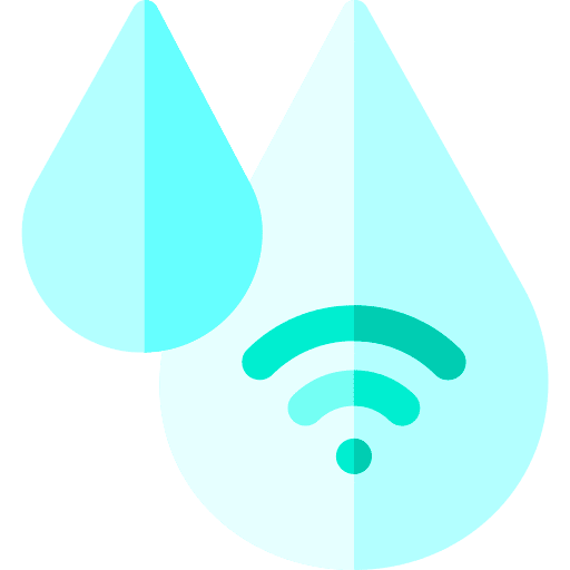 Humidity technology wifi signal water drop icon