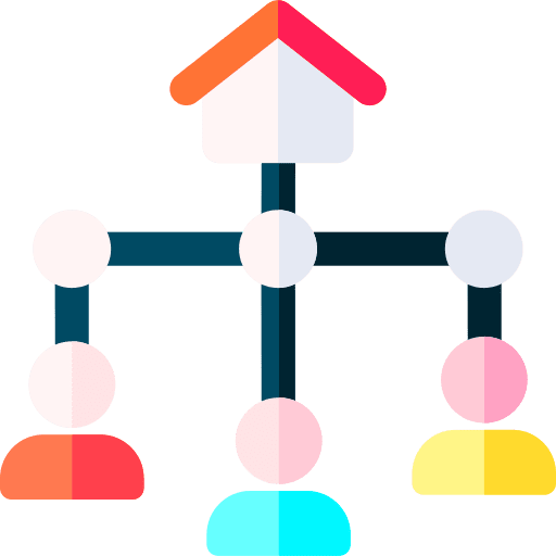 Smart home electronics user smart house icon