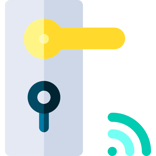 Smart key technology security smart house icon