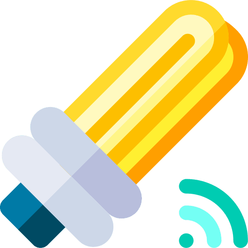 Smart light technology home automation smart house icon