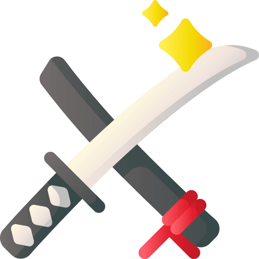 Katana weapon sabre blade icon