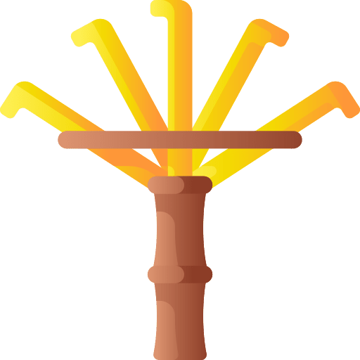 Kumade decoration cultures bamboo icon